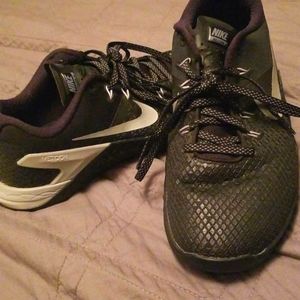 Nike Metcon black and silver customized